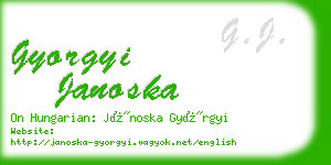 gyorgyi janoska business card